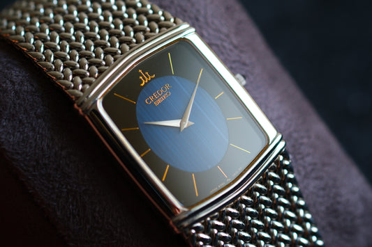 Credor 6730-5330 Blue Agate Dial Onyx Stone | Good Condition