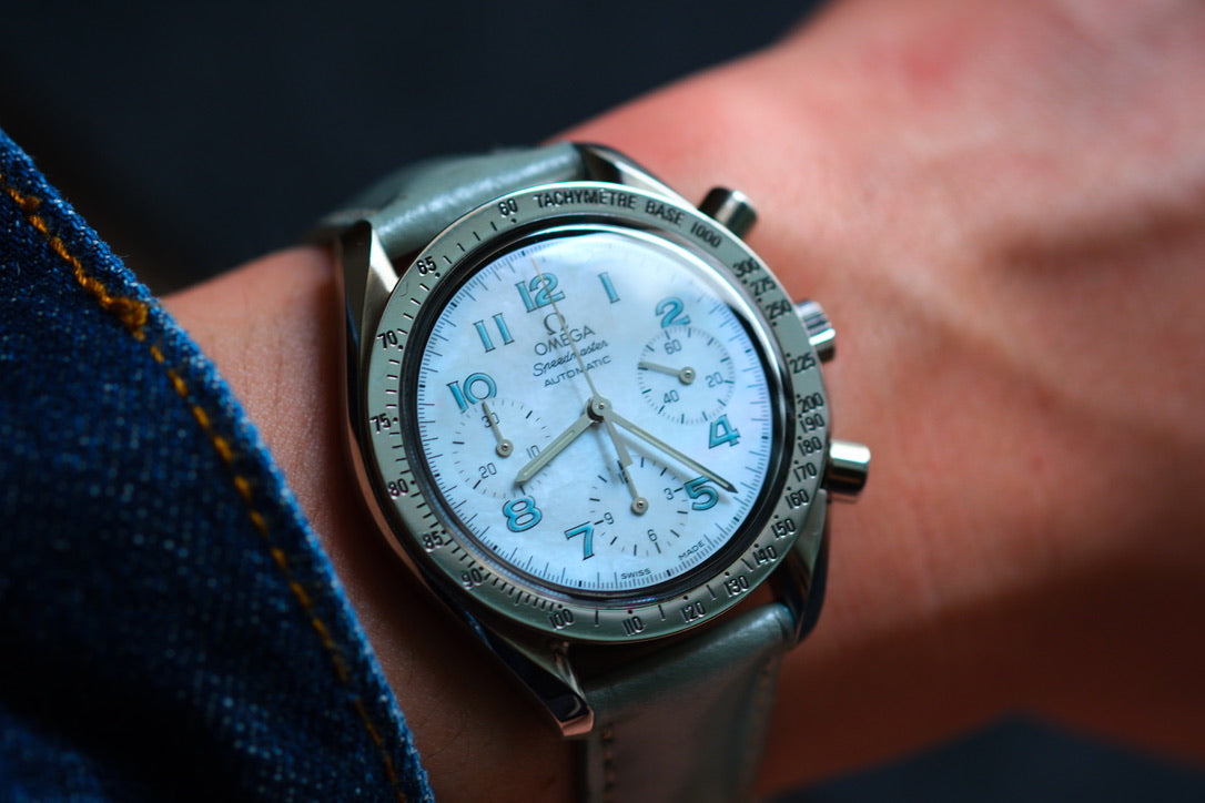 Omega Speedmaster 3802.71.53 Automatic Chrnograph White MOP Dial