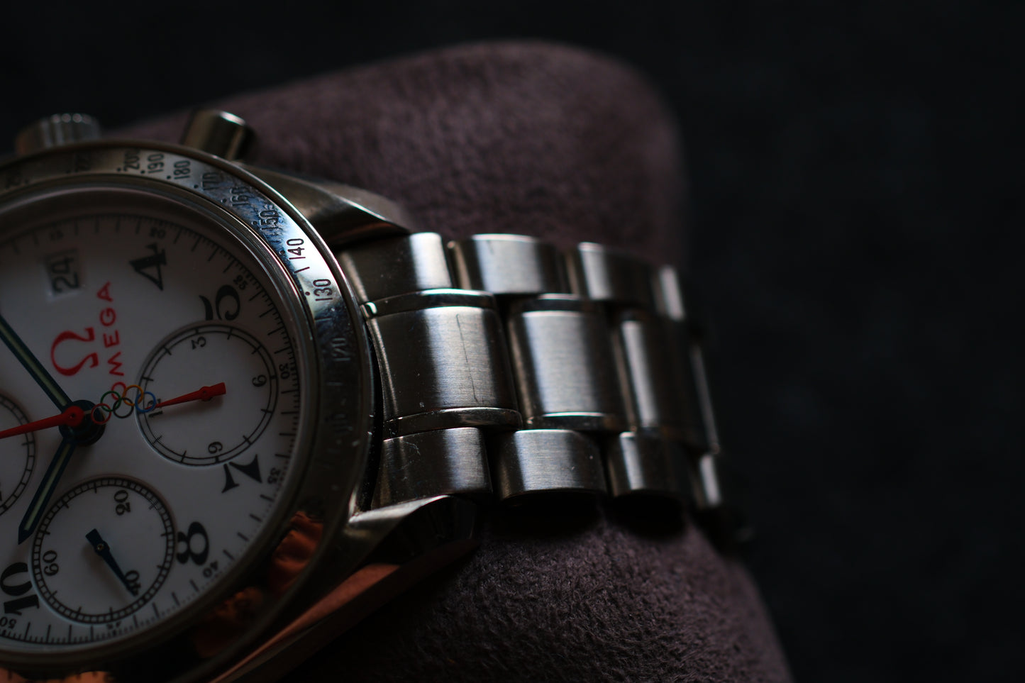 Omega Speedmaster Specialities 2012 Olympic Games Collection Blue Red Hands Excellent Condition |Full Serviced
