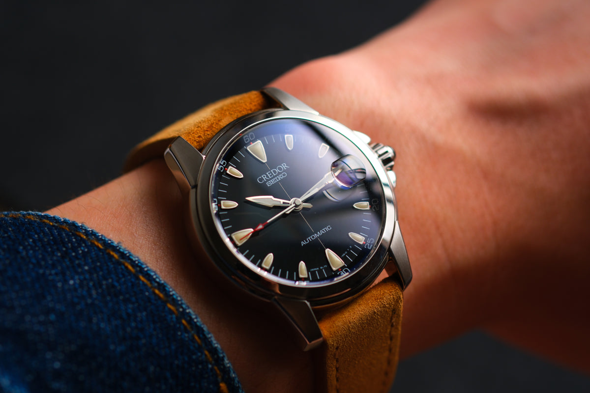 Credor GCBR993 8L75-0A30 Alpinist Black Dial Full Box Paper Serviced by Credor Excellent Condition