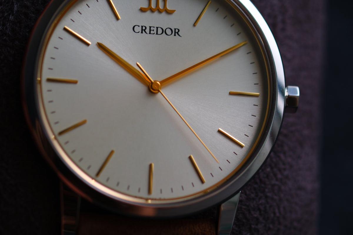 Credor Signo GCAR047 8J81-0AJ0 Dress Watch 36mm 6mm Thin Full Paper Excellent Condition