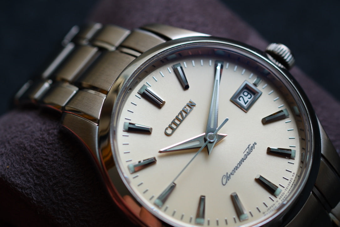 Citizen Chronomaster The Citizen A660-T006884 HAQ Champange Dial Full Box Paper Excellent Condition Serviced