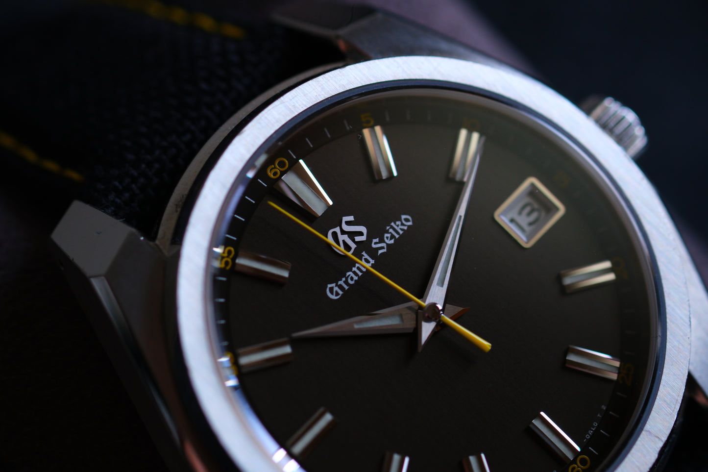 Grand Seiko SBGV243/9F83-0AL0 Sport Collection Black Yellow Dial Good Condition Full Box Paper