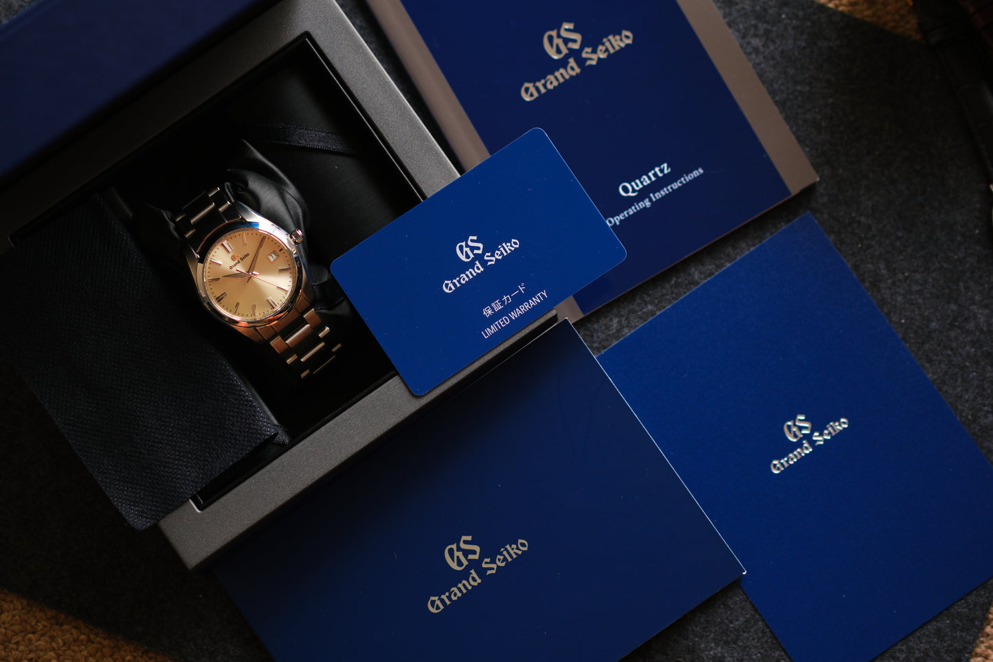 Grand Seiko SBGX263 9F62 Heritage 37mm Champange Dial Full Box Limited Card Excellent Condition