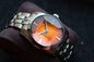 Seiko SARB005 6R15-00D0 Super Rare Orange Dial Sapphire Glass Cut Excellent Condition Serviced