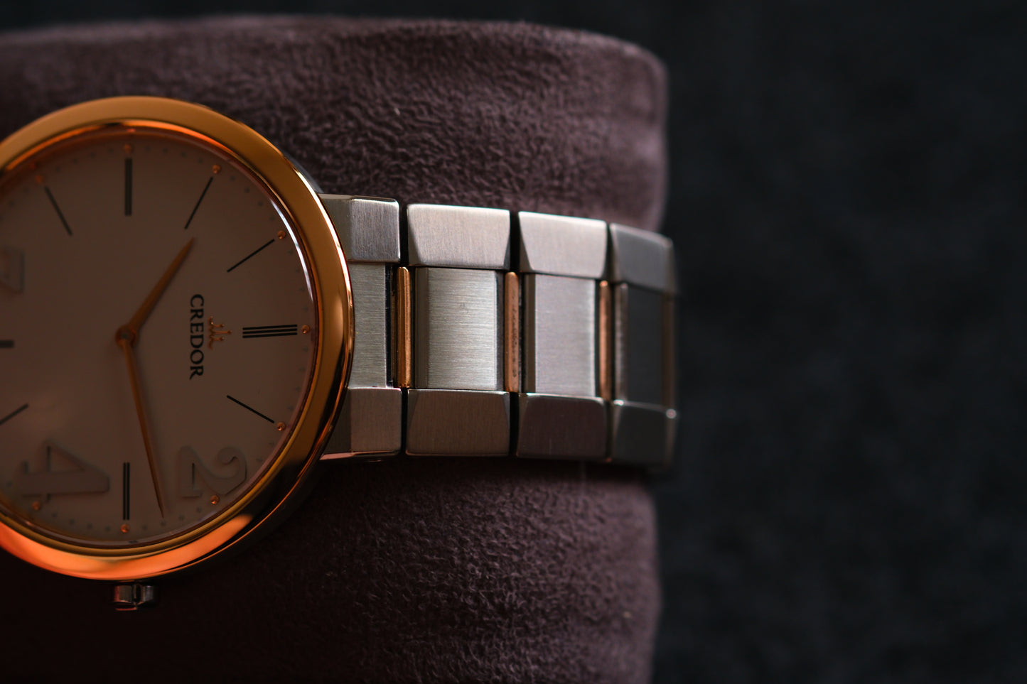 Credor Node 247 GCAT992 8J80-0AJ0 Solid Pink Gold Bezel Excellent Condition Box Manual User