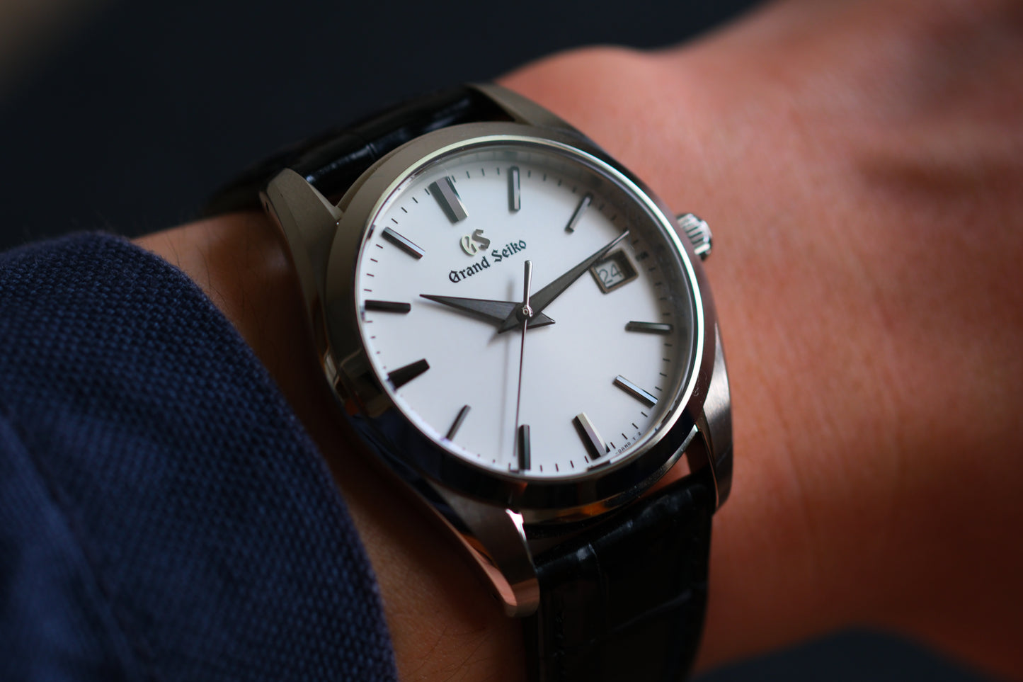 Grand Seiko SBGX295 9F62-0AB0 Discontinued JDM Dark Gray Markers and Hands Excellent Condition Full Box Limited Card