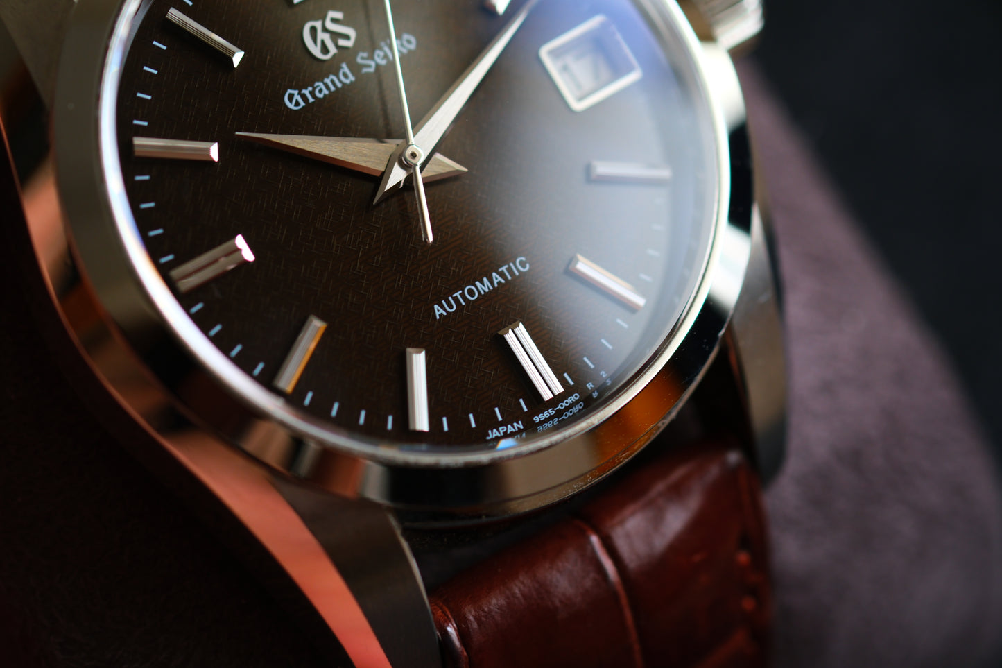 Grand Seiko SBGR289 9S65-00B0 JDM Chocolate Stunning Textured Brown Dial Excellent Condition Full Box Tag Paper