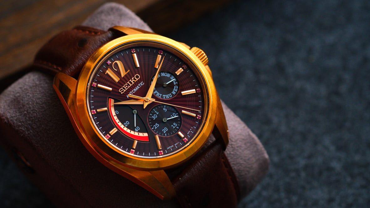 Seiko Bright SDGC030 6R21-00Y0 Limited 390/500 GP Red Dial and Ruby