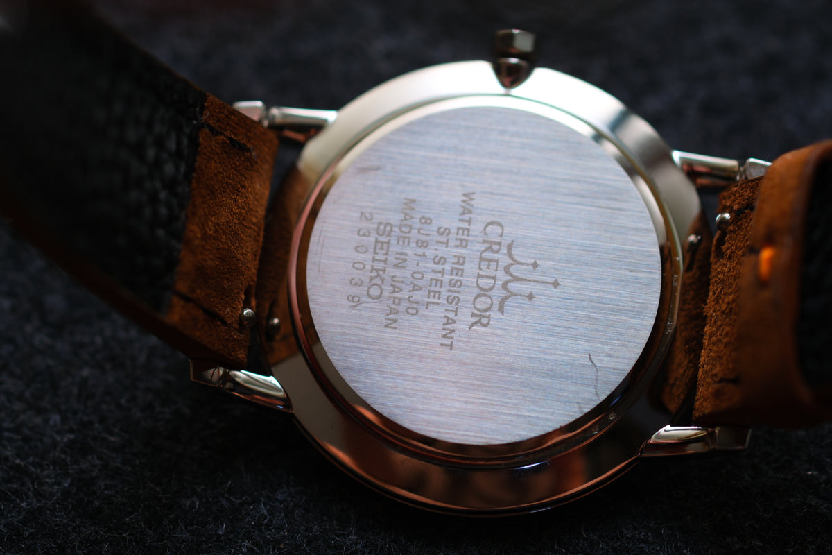 Credor Signo GCAR047 8J81-0AJ0 Dress Watch 36mm 6mm Thin Full Paper Excellent Condition