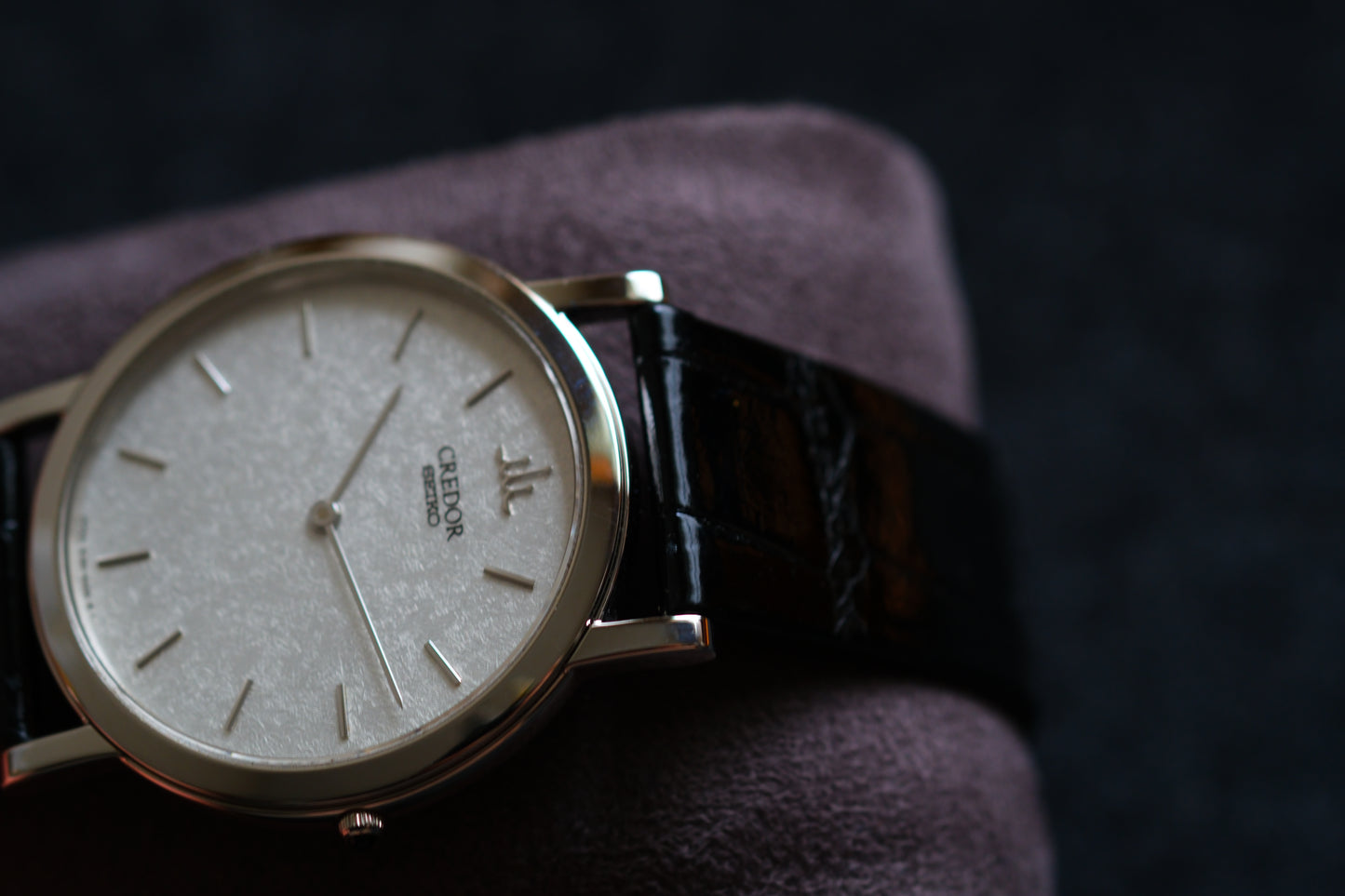 Credor GBAT009 8J80-8A00 HAQ Solid Platinum Pt950 Snow Flake Dial Like New Unworn Condition