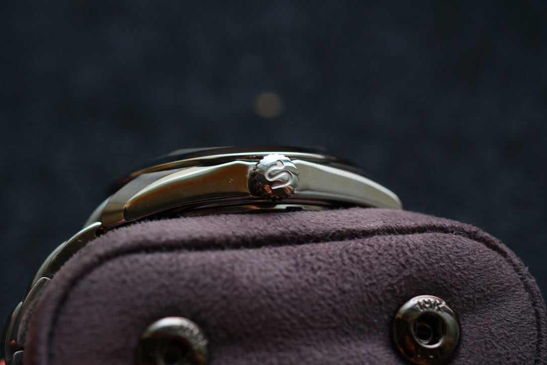 Seiko SARB005 6R15-00D0 Super Rare Orange Dial Sapphire Glass Cut Excellent Condition Serviced