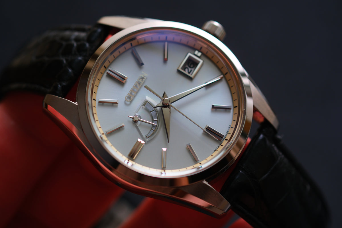 The Citizen AQ1010-03A A010-T018530 Eco Drive Full Box Paper White Ice Blue Dial