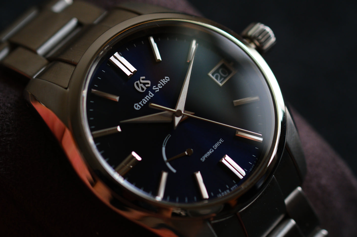 Grand Seiko SBGA439 Heritage 9R65 Spring Drive Midnight Blue Excellent Condition