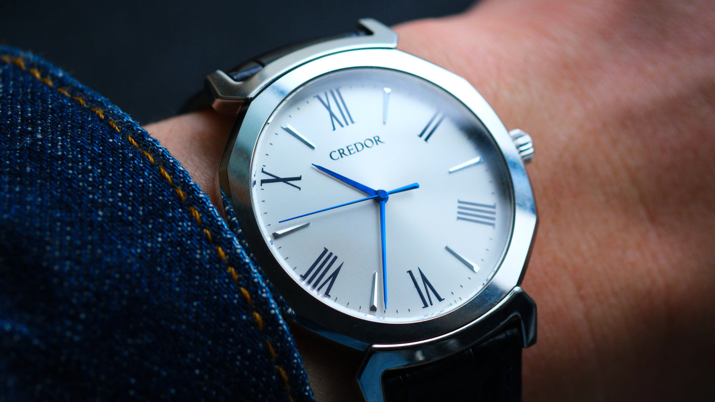 Credor GCAR975 8j81-0AS0 Linealx White Dial Excellent Condition