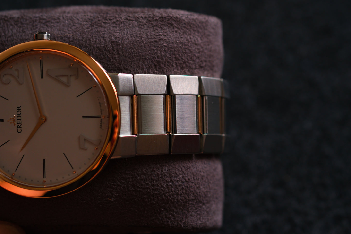Credor Node 247 GCAT992 8J80-0AJ0 Solid Pink Gold Bezel Excellent Condition Box Manual User