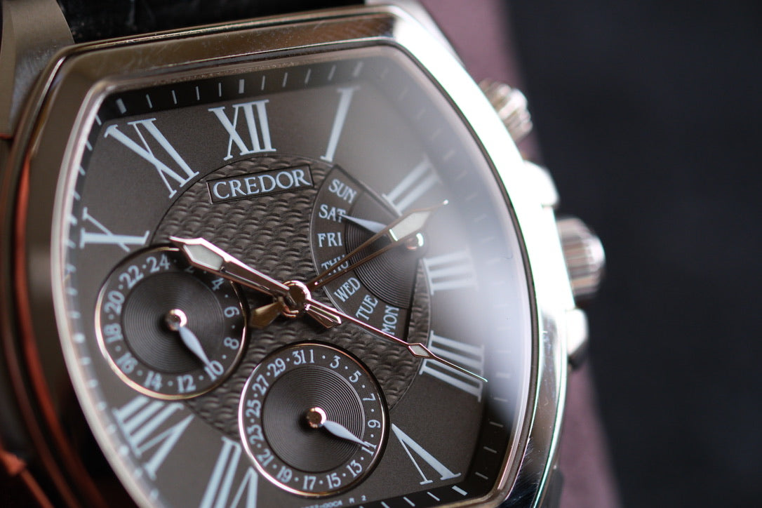 Credor Pacifique Tonneau GCBG973 4s77-00B0 RetroGrade Good Condition