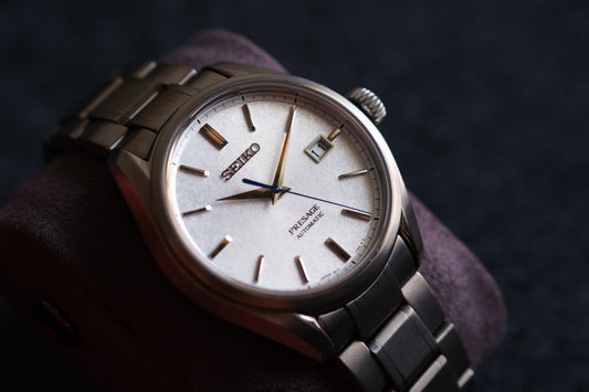 Seiko Pressage SARX055 6R15-04A0 Full Titan | Snow Flake Dial| Full Box Paper| Excellent Condition| Serviced