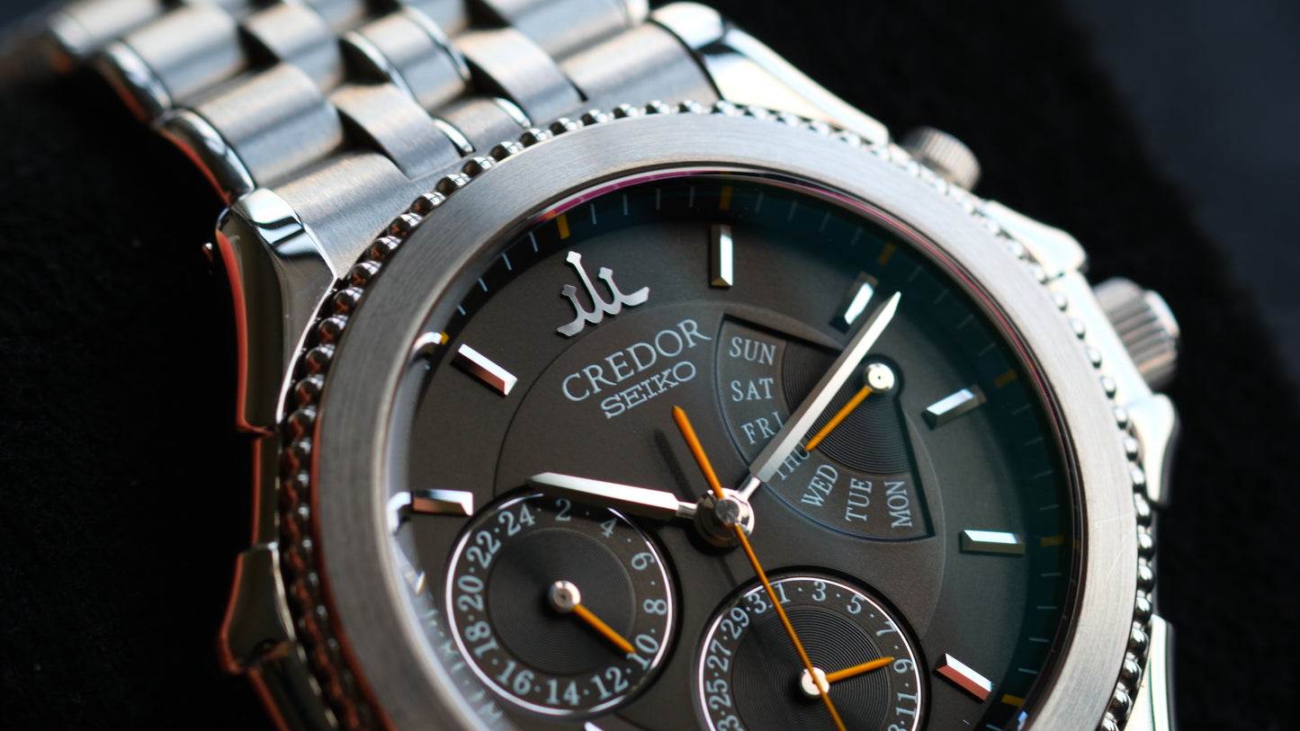 Credor Pacifique GZBG999 4s77-0A20 38mm Full Box Excellent Condition Like New