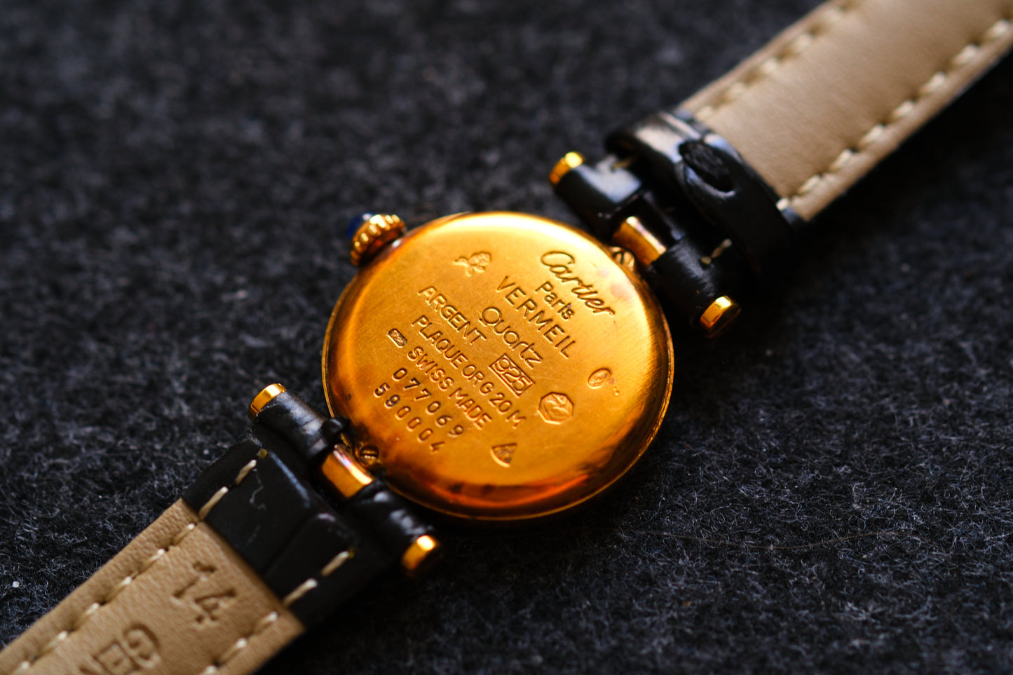 Cartier 1980s Must de Cartier Vendome Two tone Dial Lady