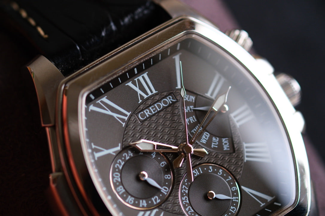 Credor Pacifique Tonneau GCBG973 4s77-00B0 RetroGrade Good Condition