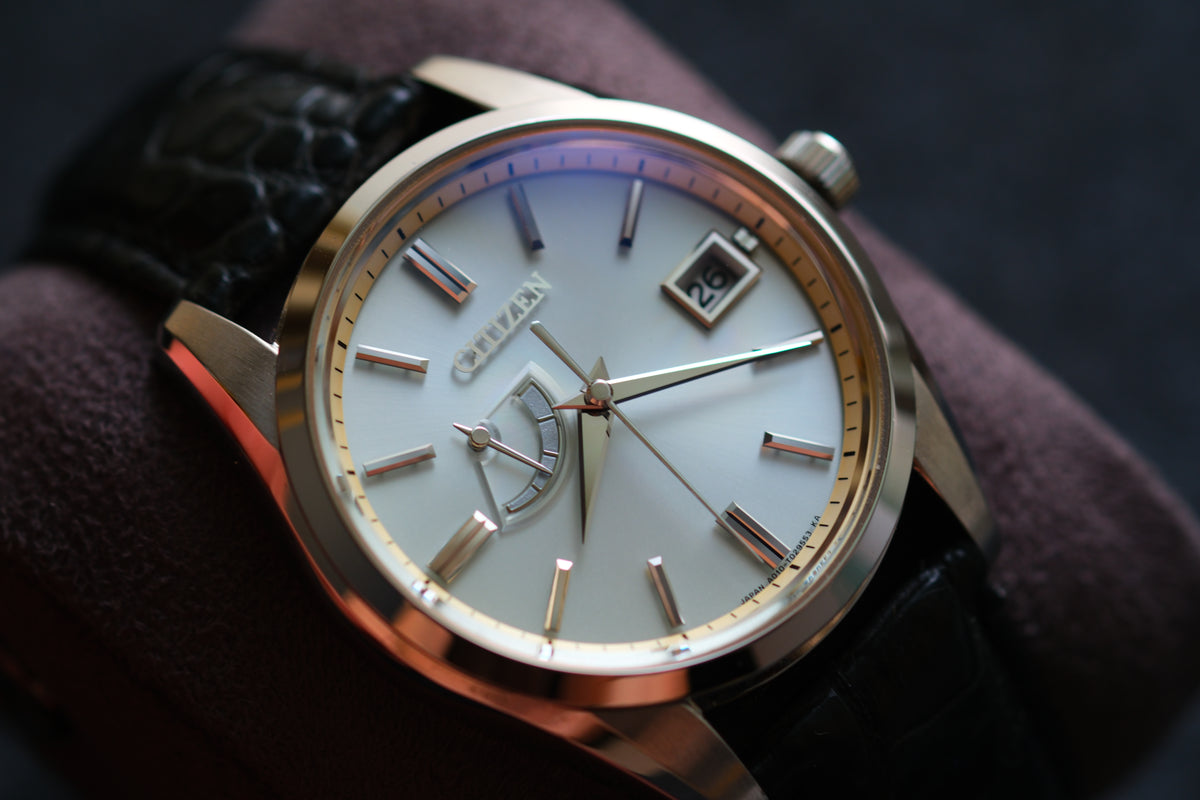 The Citizen AQ1010-03A A010-T018530 Eco Drive Full Box Paper White Ice Blue Dial