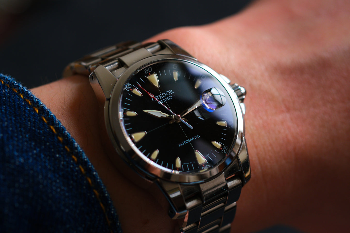 Credor GCBR997 8L75-0A10 Phoenix Black Dial Excellent Condition Box Manual User