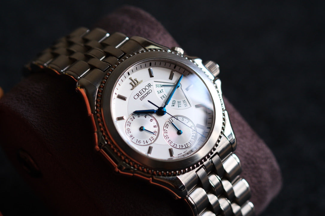 Credor Pacifique GCBG997 Retrograde 4S77-0A20 Full Paper Full Serviced Excellent Condition
