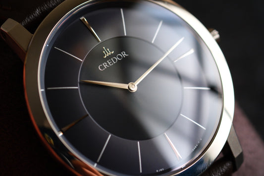 Credor Node GCAR987 Quart 8J80-0AD0 Two Tone Black Dial Good Condition