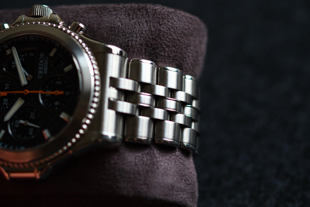 Credor Pacifique GCBK997 6S77-0A10 Chrnograph Limited 2000 Carbon Dial