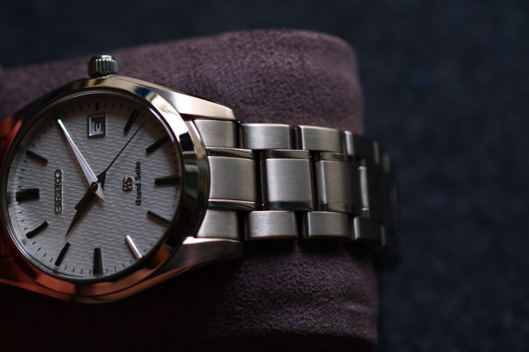 Grand Seiko SBGX067 37mm Full Titanium Rare White structure Texture Dial