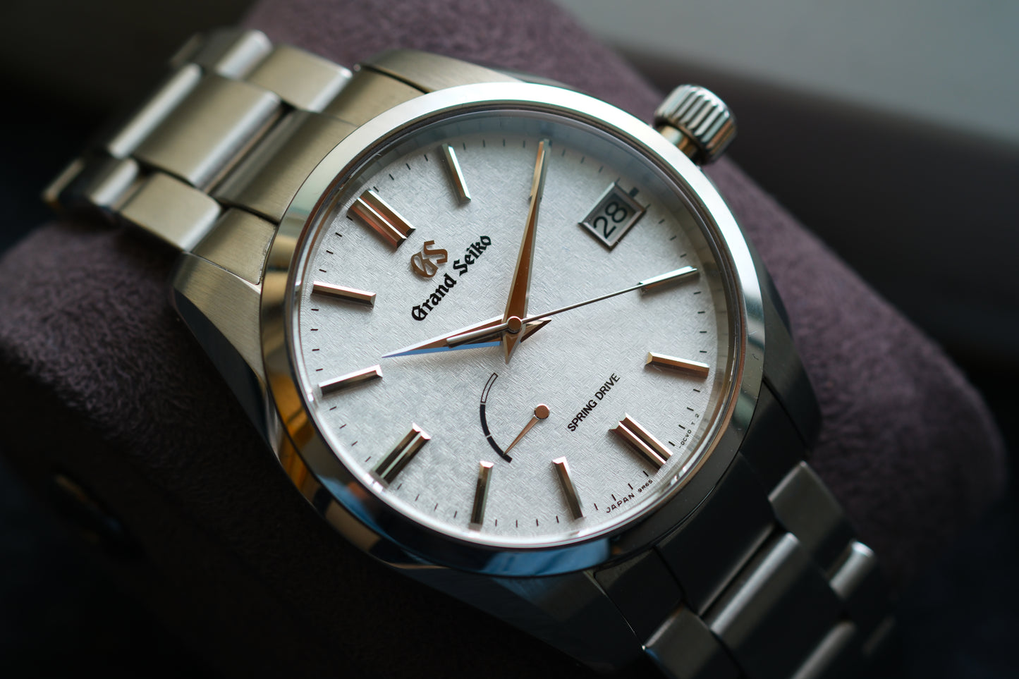 Grand Seiko SBGA465 9R65-0DY0 Spring Drive Early Morning Frost Dial Heritage Collection Full Paper Date 2024 Great Condition