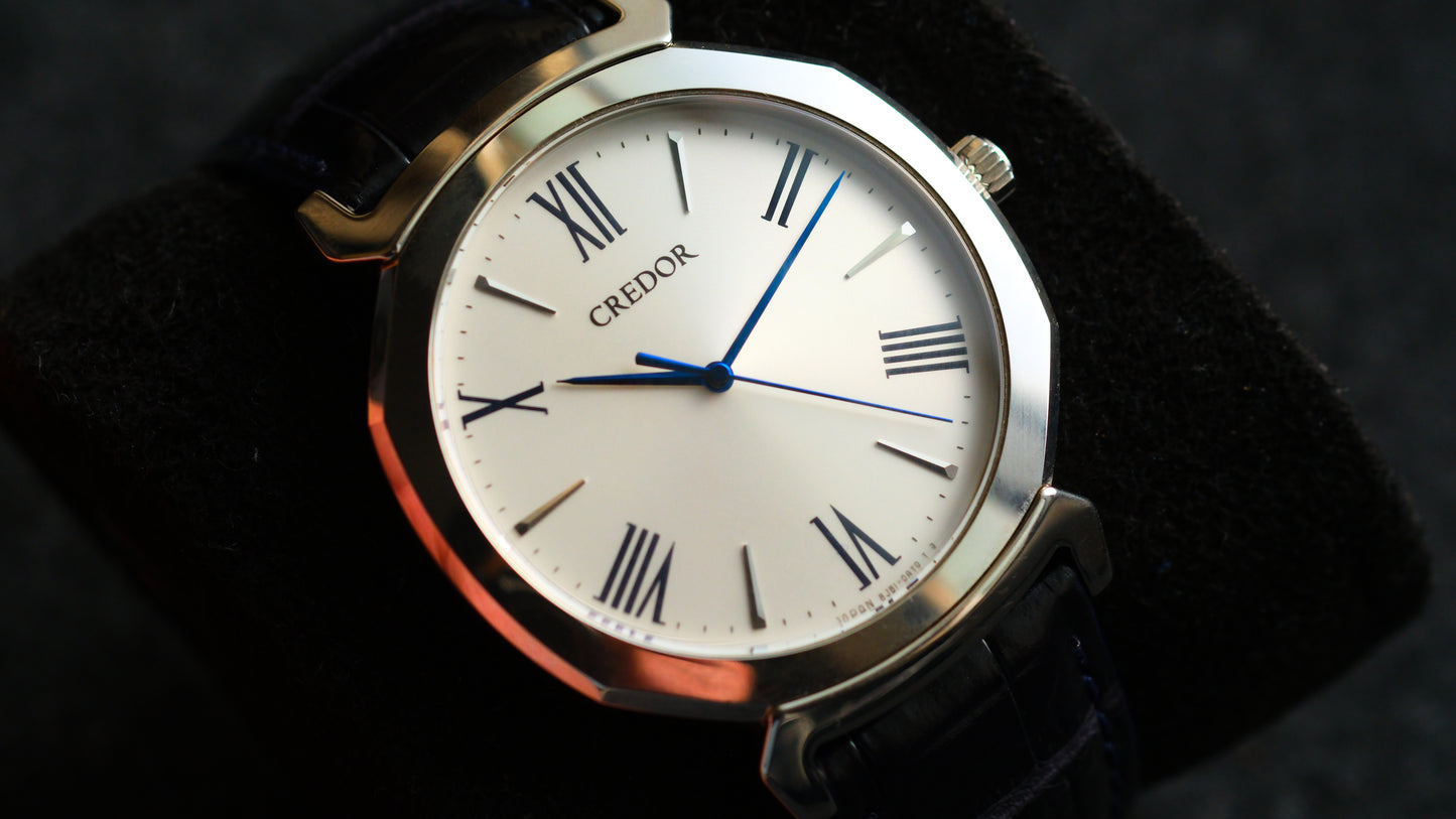 Credor GCAR975 8j81-0AS0 Linealx White Dial Excellent Condition