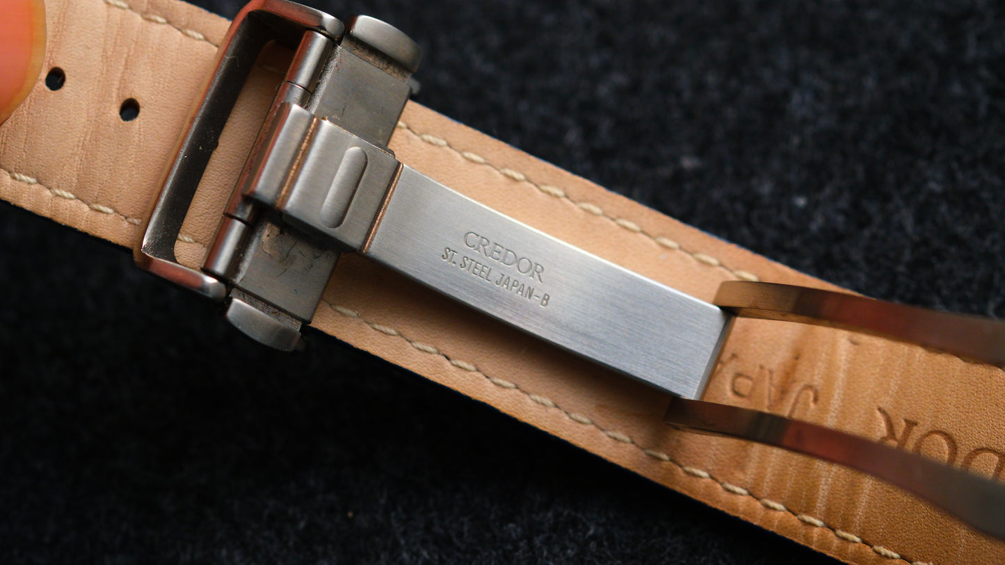 Credor GCAR975 8j81-0AS0 Linealx White Dial Excellent Condition