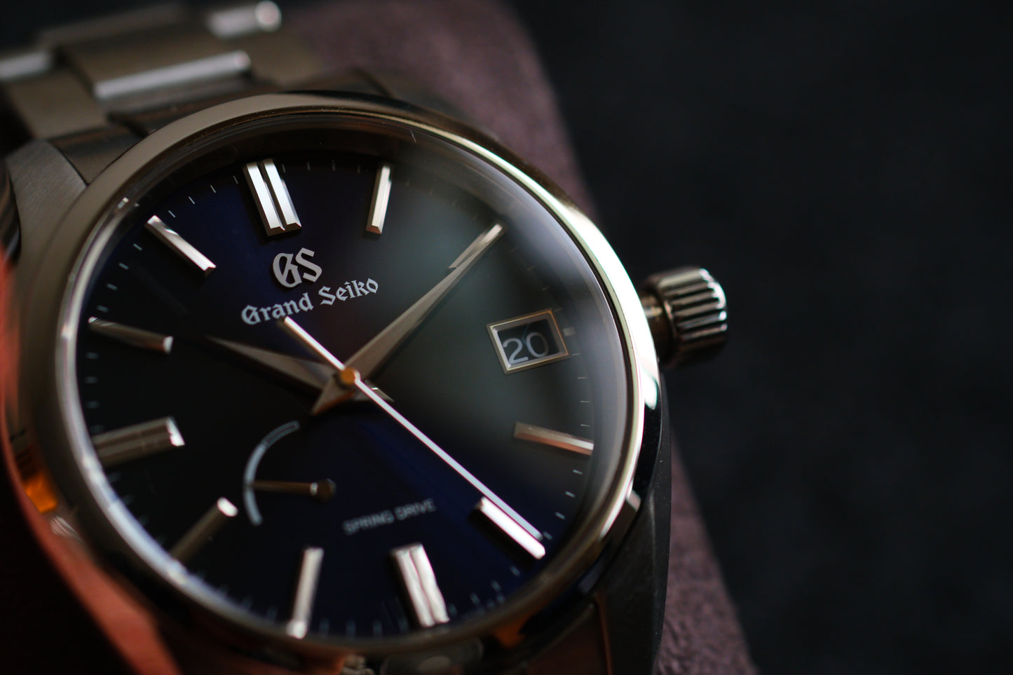 Grand Seiko SBGA439 Heritage 9R65 Spring Drive Midnight Blue Excellent Condition