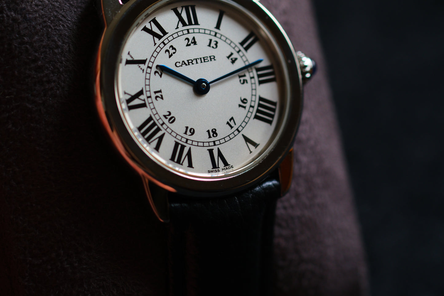 Cartier W6700155 Ronde Solo De Cartier 29mm Silver Good Condition Full Serviced