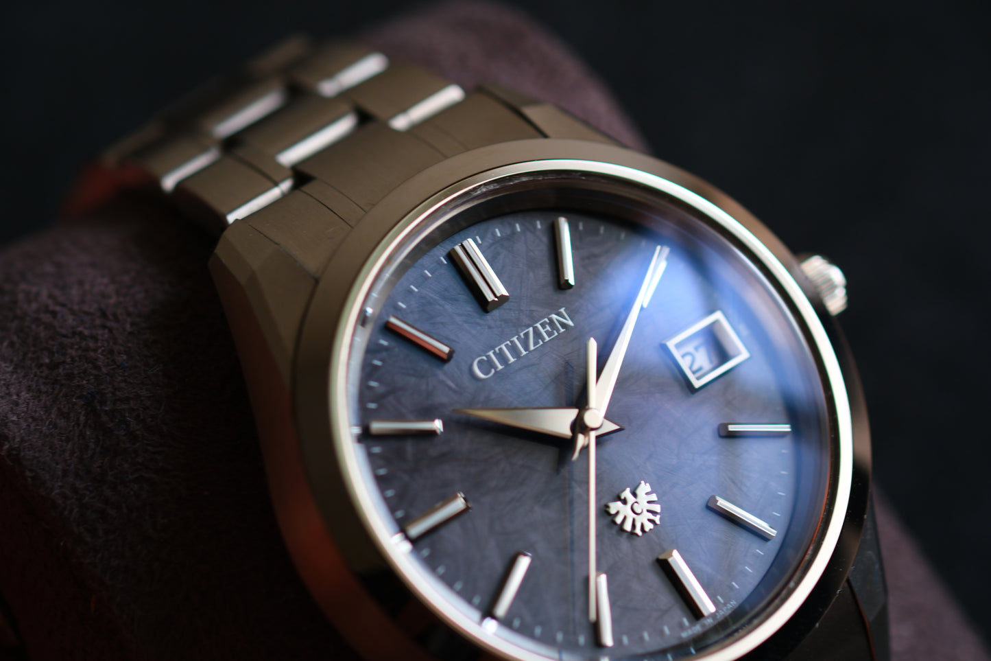 The Citizen AQ4100-57E Eco-Drive HAQ Beautiful Texture Dial Full Box Paper Date 26/5/2026
