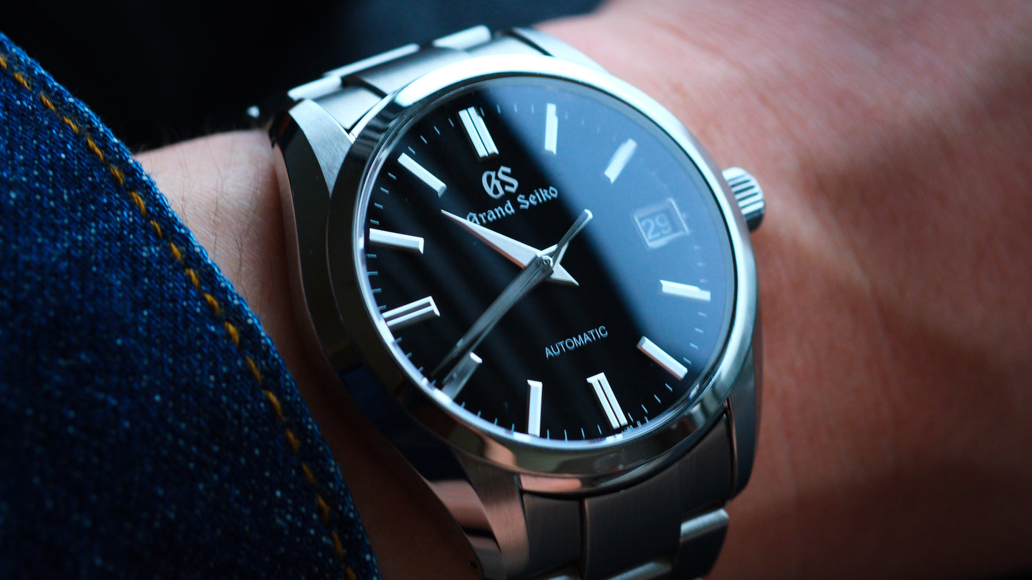 Grand Seiko SBGR309 9S68-00B0 Heritage new GS Logo Version Black Dial Good Condition