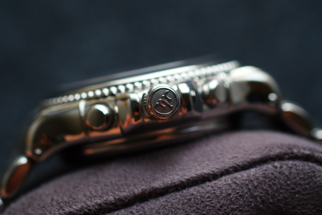 Credor Pacifique GCBK997 6S77-0A10 Chrnograph Limited 2000 Rare Carbon Dial Excellent Condition Serviced