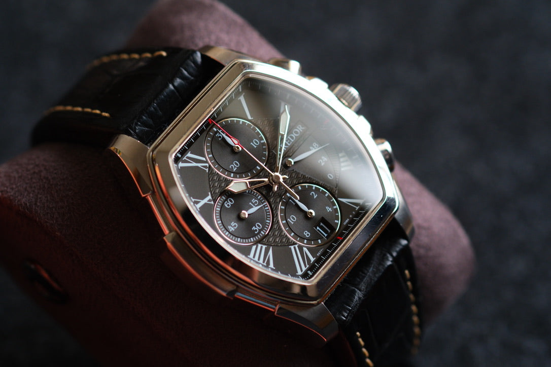 Credor Pacifique Tonneau GCBK991 6s77-00A0 Chrnograph Good Condition