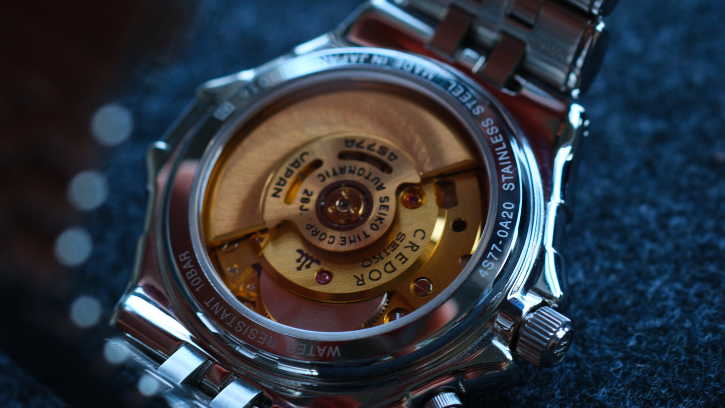 Credor Pacifique GZBG999 4s77-0A20 38mm Full Box Excellent Condition Like New