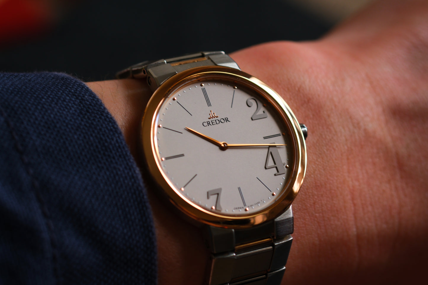 Credor Node 247 GCAT992 8J80-0AJ0 Solid Pink Gold Bezel Excellent Condition Box Manual User