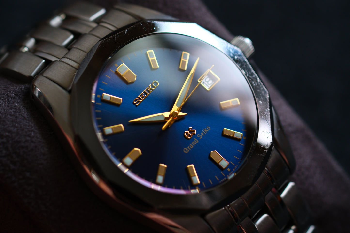 Grand Seiko Quart 8J56-8000 Blue Dial