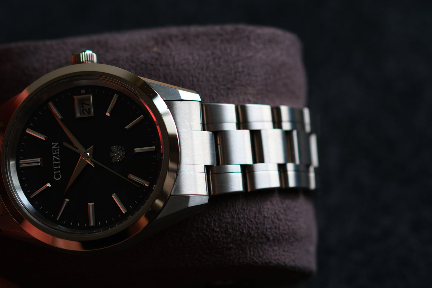 The Citizen AQ4100-57E Eco-Drive HAQ Beautiful Texture Dial Full Box Paper Date 26/5/2026