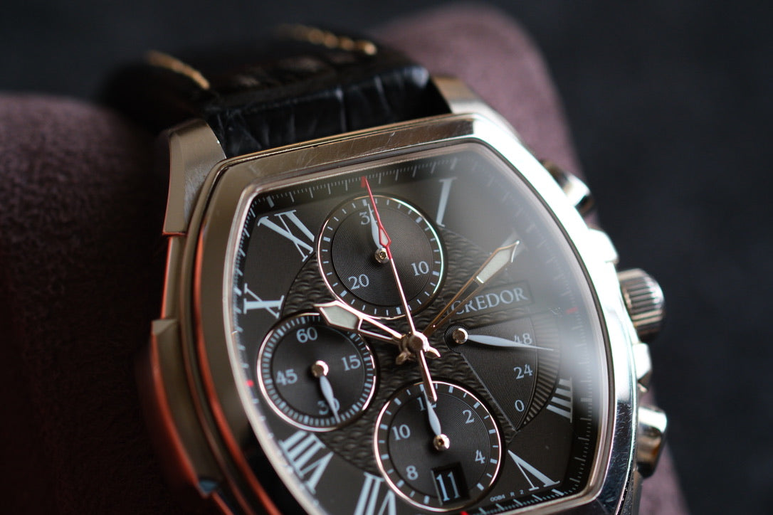 Credor Pacifique Tonneau GCBK991 6s77-00A0 Chrnograph Good Condition