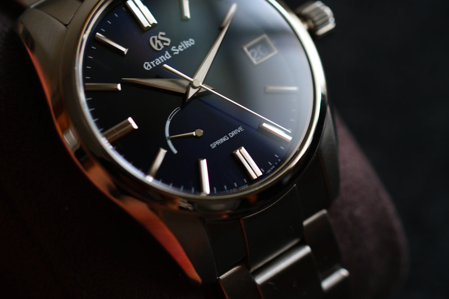 Grand Seiko SBGA439 Heritage 9R65 Spring Drive Midnight Blue Excellent Condition