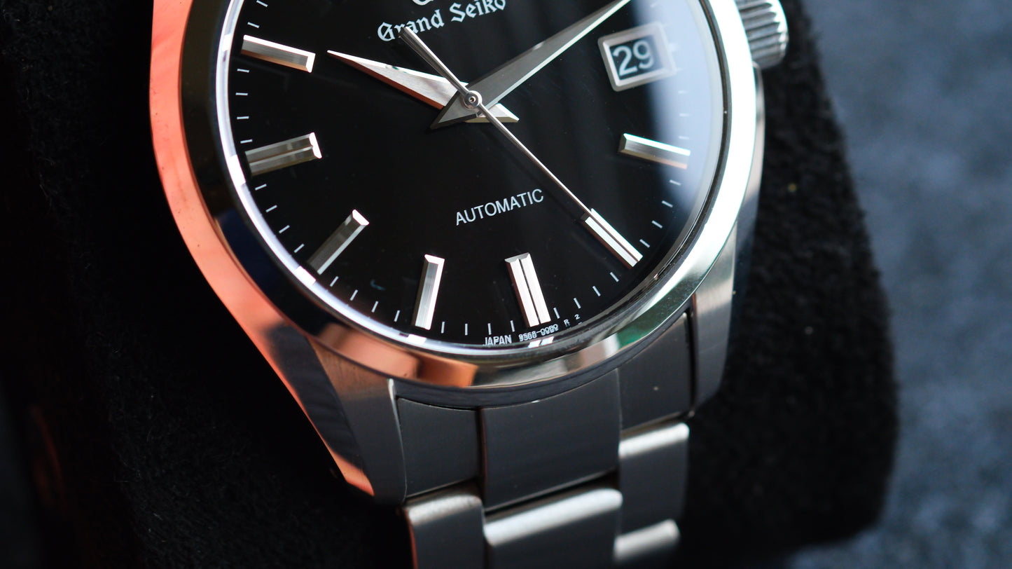 Grand Seiko SBGR309 9S68-00B0 Heritage new GS Logo Version Black Dial Good Condition