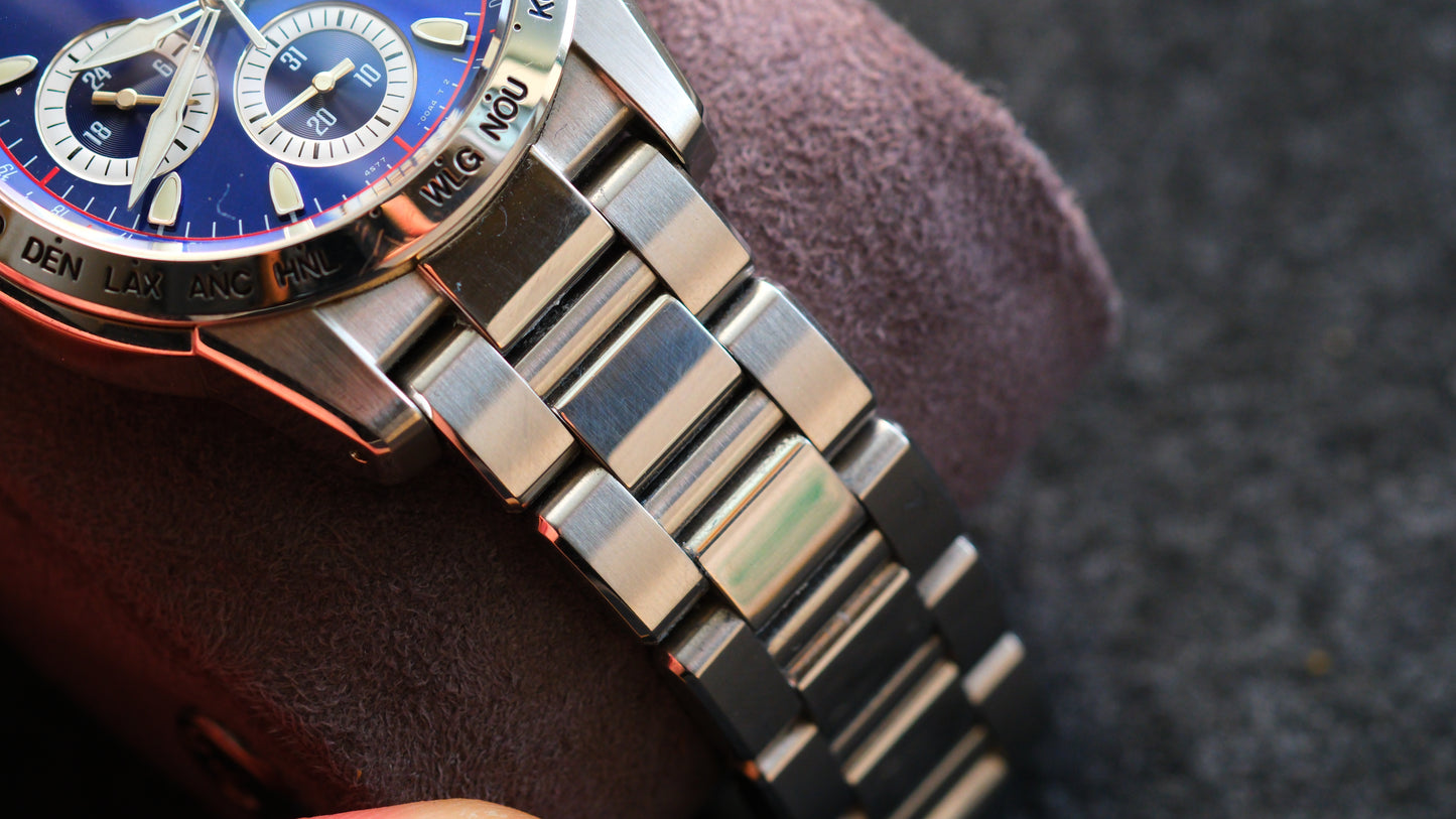 Credor GCBG977 Retrograde 4s77-00A0 GMT World Time Limited Edition 500 2002 World Cup Good Condition