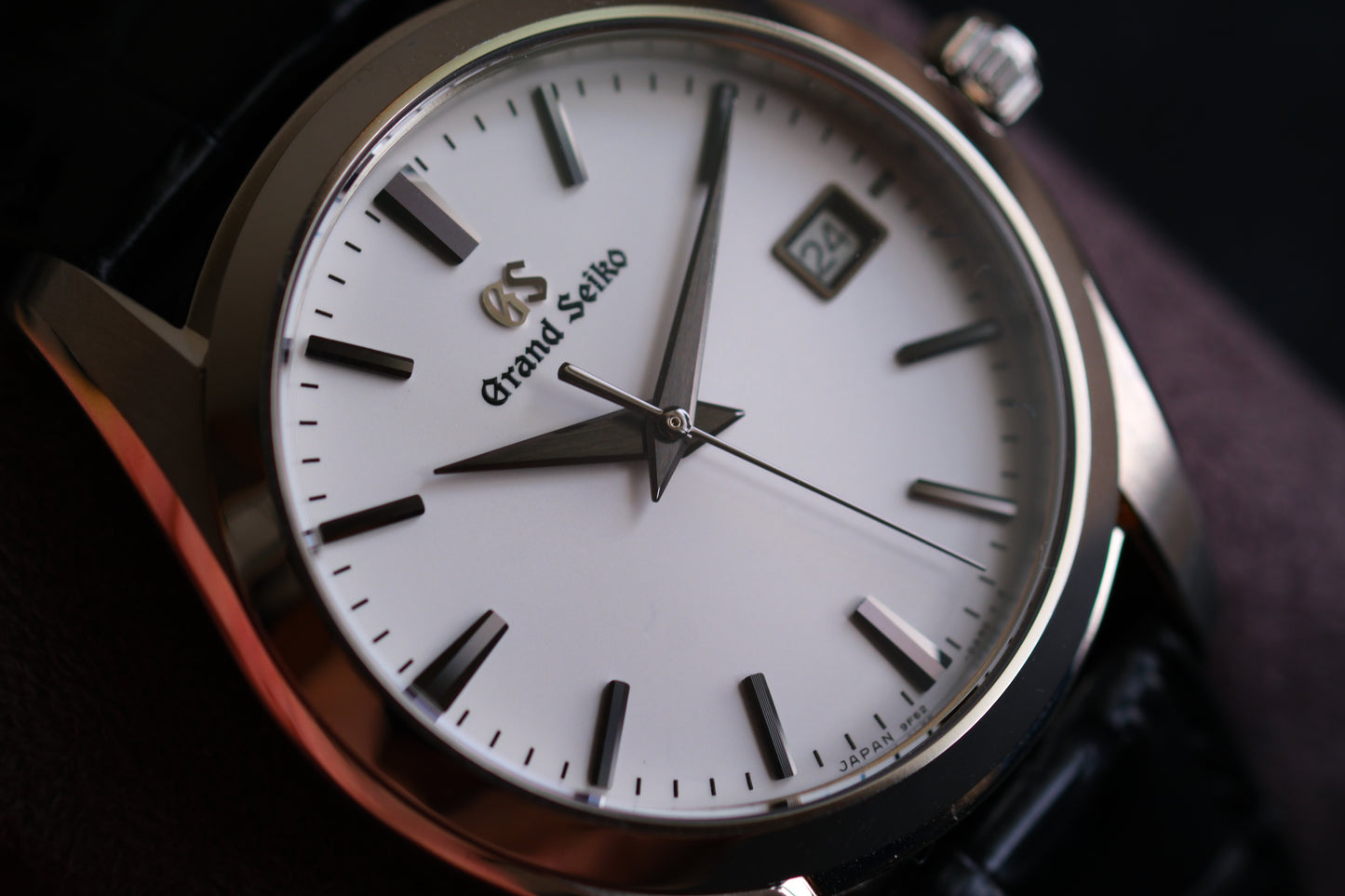 Grand Seiko SBGX295 9F62-0AB0 Discontinued JDM Dark Gray Markers and Hands Excellent Condition Full Box Limited Card