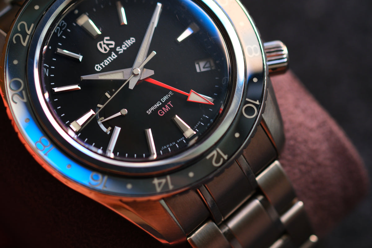 Grand Seiko SBGE201 9R66-0AA0 Spring Drive GMT Sapphire Bezel Excellent Condition